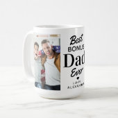 Best BONUS VATER je Custom 2 Foto Step Vater Kaffeetasse (Vorderseite Links)