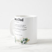 Best Bonus Vater je Definition Kaffeetasse (Vorderseite Links)