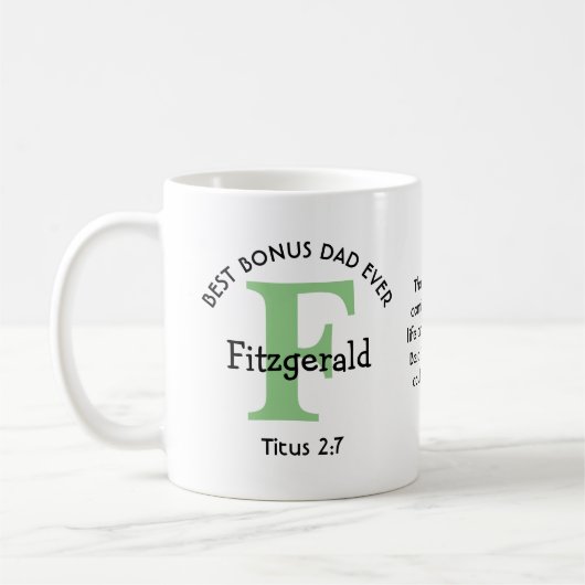 BEST BONUS VATER JE Personalisiert Kaffeetasse (Links)