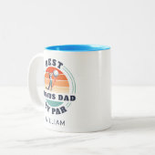 Best Bonus Vater Vathers Day Golf Lover Custom Zweifarbige Tasse (Vorderseite Links)
