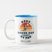 Best Bonus Vater Vathers Day Golf Lover Custom Zweifarbige Tasse (Links)