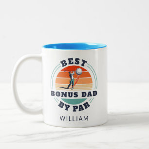 Best Bonus Vater Vathers Day Golf Lover Custom Zweifarbige Tasse