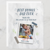 Best Bonus Vater Vathers Day Kids Foto (Vorne/Hinten)
