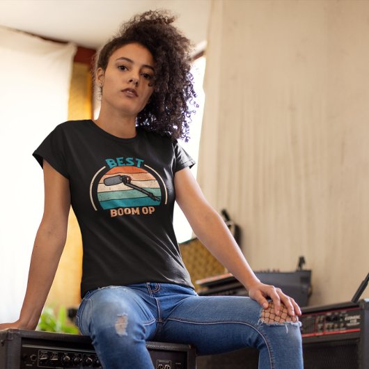 Best Boom Op - Retro Boom Operator T-Shirt