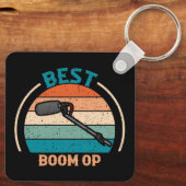 Best Boom Op - Retro Style Schlüsselanhänger (Rückseite)