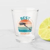 Best Boom Op - Retro Style Shot Glass Schnapsglas (Vorderseite)