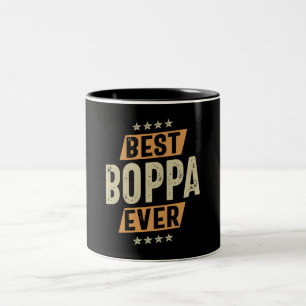Best Boppa Ever - Vater Opa Zweifarbige Tasse