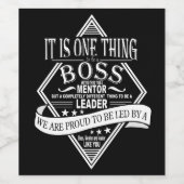 Best Boss Apprecife Geschenk Weinführer Weinetikett (Einzelnes Label)