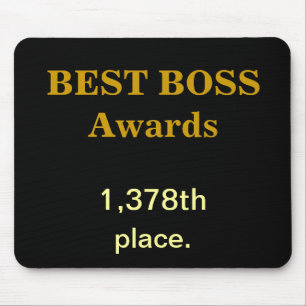 Best Boss Awards Practice Joke Funny Insult Gesche Mousepad