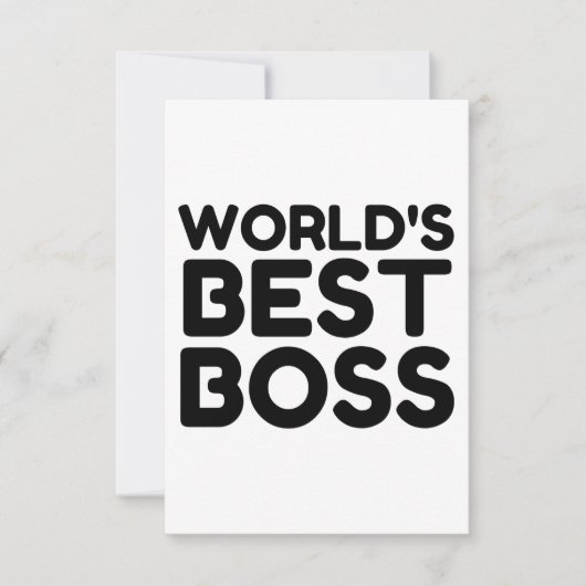 BEST-BOSS DANKESKARTE (Vorderseite)