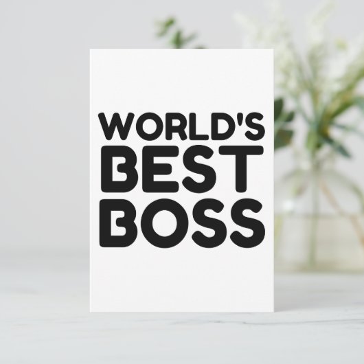 BEST-BOSS DANKESKARTE (Stehend Vorderseite)