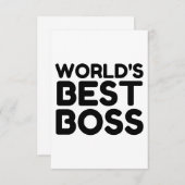BEST-BOSS DANKESKARTE (Vorne/Hinten)