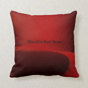 Best Boss der Welt - Klassisches Design in Schwarz Kissen