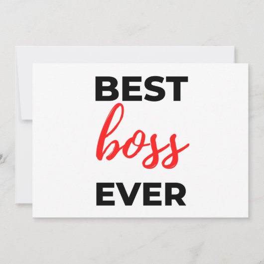 Best Boss Ever 2 Feiertagskarte (Vorderseite)