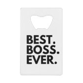 BEST BOSS EVER GELDBEUTEL FLASCHENÖFFNER (Vorderseite)