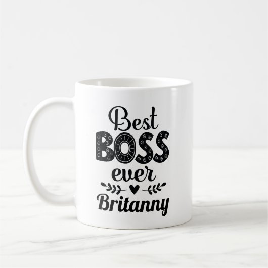 Best Boss Ever Geschenk-Idee Kaffeetasse (Links)