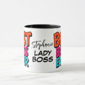 Best Boss Ever Lady Boss Graffiti Tasse (Zentrum)