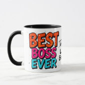 Best Boss Ever Lady Boss Graffiti Tasse (Links)