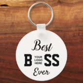 Best Boss Ever & Logo Schlüsselanhänger (Vorderseite)