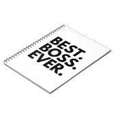 BEST BOSS EVER NOTIZBLOCK (Linke Seite)