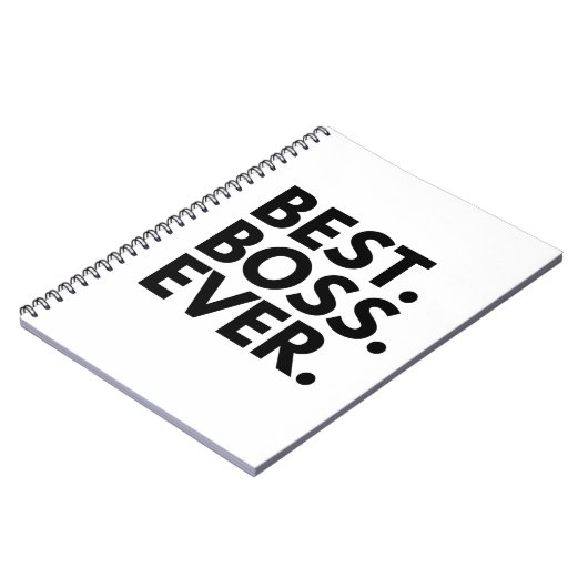 BEST BOSS EVER NOTIZBLOCK (Linke Seite)