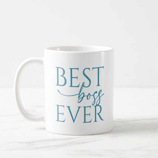Best Boss Ever Personalized Coffee Mug Kaffeetasse (Links)
