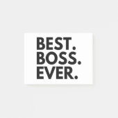 BEST BOSS EVER POST-IT KLEBEZETTEL (Vorderseite)