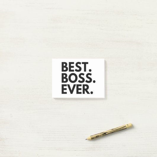 BEST BOSS EVER POST-IT KLEBEZETTEL (Auf Schreibtisch)