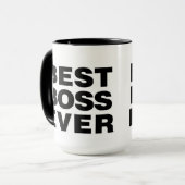 BEST BOSS EVER TASSE (Vorderseite Links)