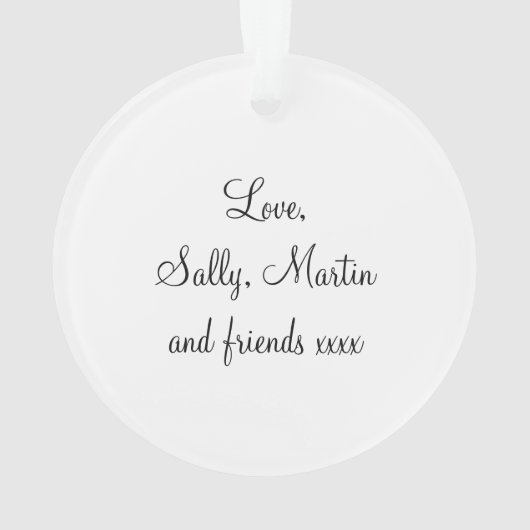 BEST Boss - Geschenk Ornament (Rückseite)