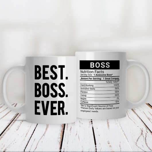 Best Boss je Black + Nutrition Fakten, Jumbo-Tasse