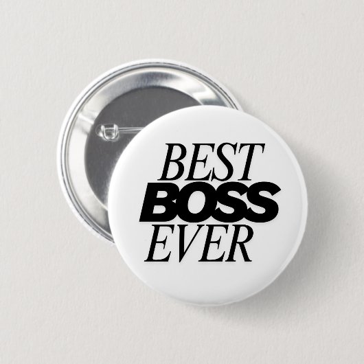 Best Boss je Button-Abzeichen | Fun Employee Appre Button (Vorne & Hinten)