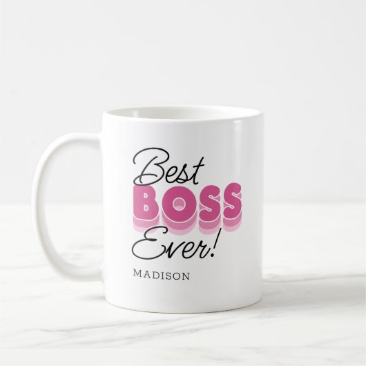 Best Boss je Coffee Tasse (Links)