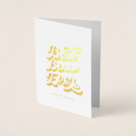 Best Boss je Custom Foto Gold Folienkarte