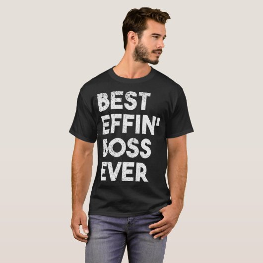 Best Boss je Funny Bosses Manager Wertschätzung T-Shirt (Vorne ganz)