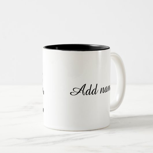 BEST BOSS JE Personalisiert Zweifarbige Tasse (VorderseiteRechts)