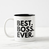 BEST BOSS JE Personalisiert Zweifarbige Tasse (Links)