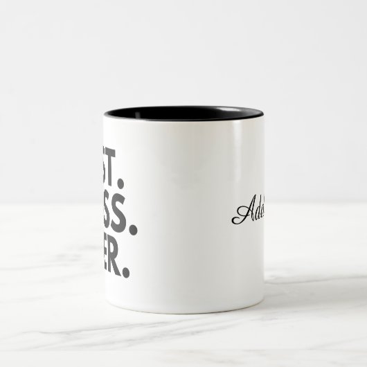 BEST BOSS JE Personalisiert Zweifarbige Tasse (Mittel)