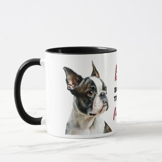 Best Boston Terrier Dog Mama Tasse (Links)