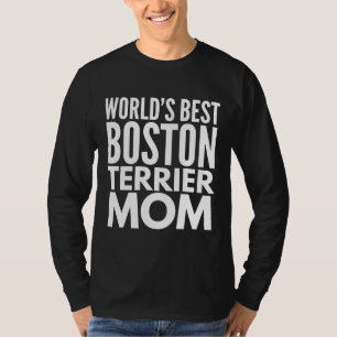 Best Boston Terrier Mama Angepasst Scoop T-Shirt