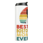 Best Boston Terrier Mama je Retro Boston Terrier Thermosbecher (Nach links gedreht)