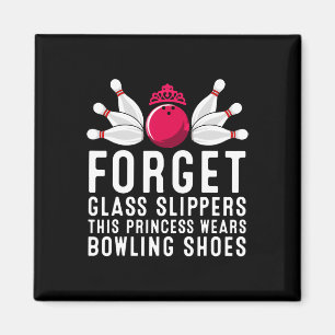 Best Bowling Art for Women Girls Bowling Team Bowl Magnet