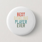 Best Bowling Player Bowlers Skittles Sportgeschenk Button (Vorderseite)