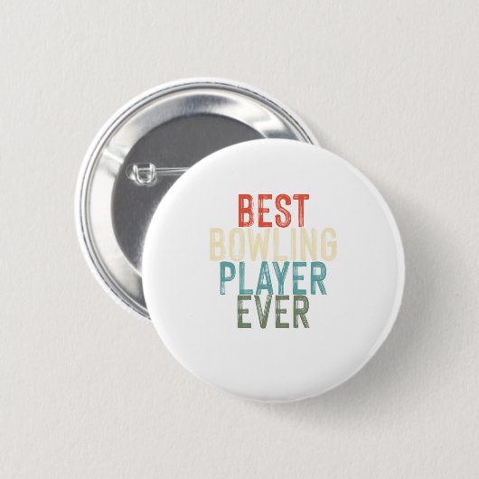 Best Bowling Player Bowlers Skittles Sportgeschenk Button (Vorne & Hinten)