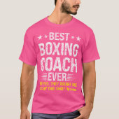 Best Boxcoach Ever Funny Boxing Coach Spaß T-Shirt (Vorderseite)