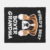 Best Boxer Oma Dog Granddog Fleecedecke (Vorderseite (Horizontal))