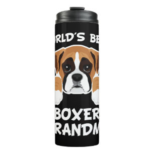 Best Boxer Oma Dog Granddog Thermosbecher