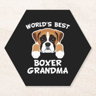 Best Boxer Oma Dog Granddog Untersetzer
