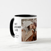 Best Boyfriend Ever 2-Photo Collage Custom Message Tasse (Vorderseite Links)