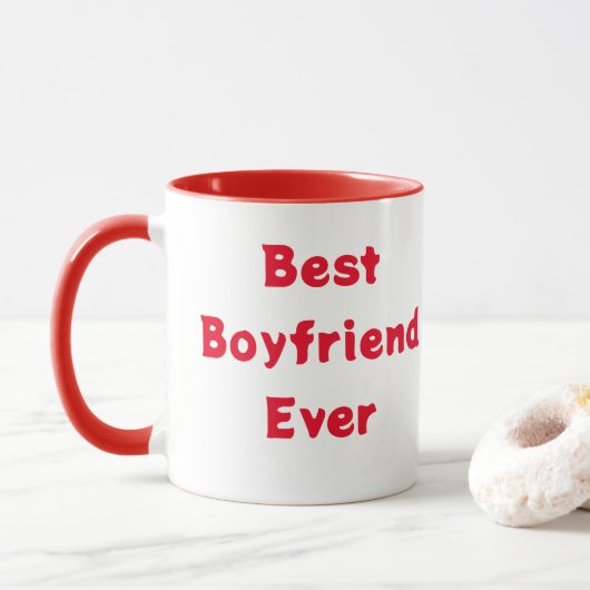 Best Boyfriend Ever Coffee Tasse (Mit Donut)